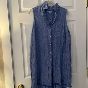 linen beach lunch lounge dress
